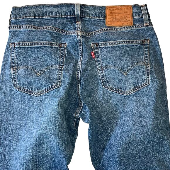 Men’s Levi’s 511 Slim Fit Medium Wash Jeans-size 33w30L - Picture 15 of 16